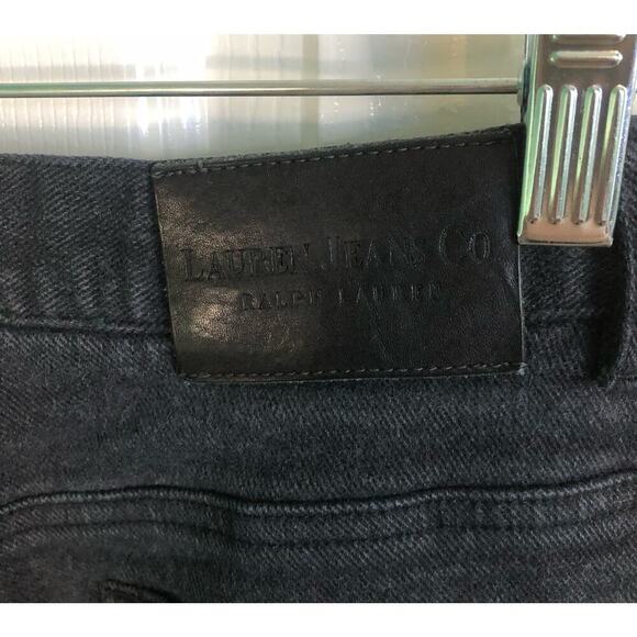 Lauren Jeans Co. Ralph Lauren Black Jeans Size 10 Straight Leg High Waisted Jean - Picture 7 of 7